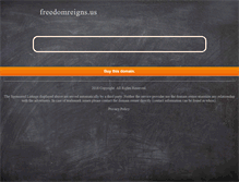 Tablet Screenshot of freedomreigns.us